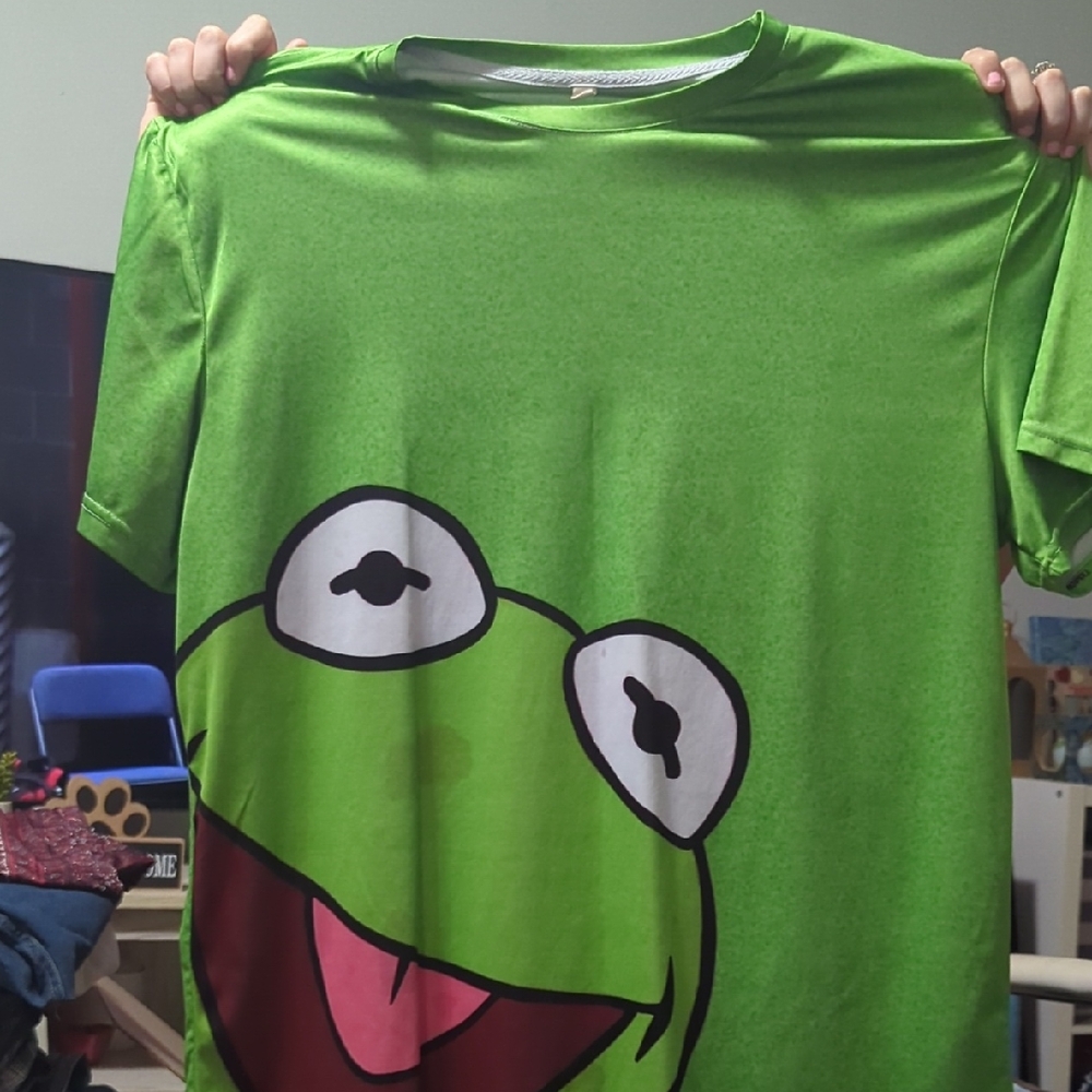 Green Kermit the Frog Graphic T-Shirt